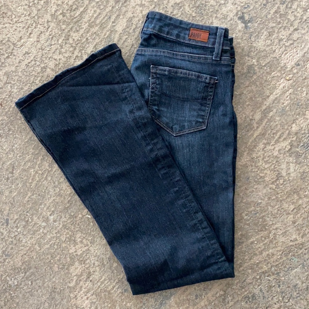 Paige denim skyline boot jeans, size 26, dark blue